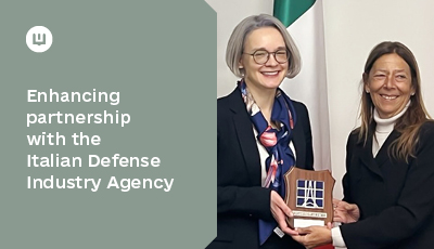 The Defense Procurement Agency’s team conducted the meeting with the delegation from the Italian Agenzia Industrie Difesa